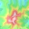 Mappa topografica Mount Kibuwa, altitudine, rilievo