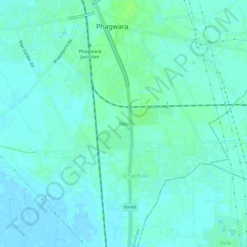 Mappa topografica Tibbi, altitudine, rilievo