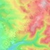 Mappa topografica L'Estrade, altitudine, rilievo