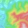 Mappa topografica La Taillade, altitudine, rilievo
