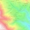 Mappa topografica Pampas, altitudine, rilievo