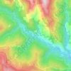 Mappa topografica La Rouviere, altitudine, rilievo