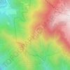 Mappa topografica Prato Gervasio, altitudine, rilievo