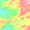 Mappa topografica Picotani, altitudine, rilievo