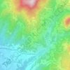 Mappa topografica Orturano, altitudine, rilievo