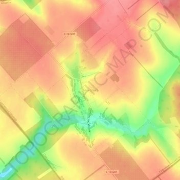 Mappa topografica Oleksiïvka, altitudine, rilievo