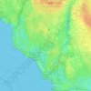 Mappa topografica Davis Island, altitudine, rilievo