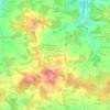 Mappa topografica Les Renardières, altitudine, rilievo