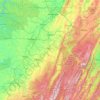Mappa topografica Barbour, altitudine, rilievo