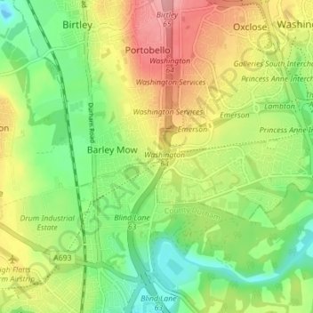 Mappa topografica Vigo, altitudine, rilievo