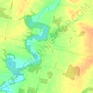 Mappa topografica Ailsa Craig, altitudine, rilievo