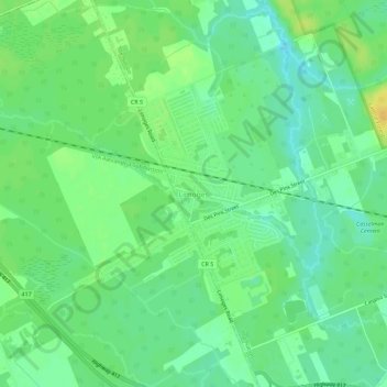 Mappa topografica Limoges, altitudine, rilievo