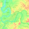 Mappa topografica Jones, altitudine, rilievo