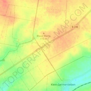 Mappa topografica Stadt Frankfurt, altitudine, rilievo