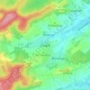 Mappa topografica Drogny, altitudine, rilievo