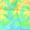 Mappa topografica Kingspoint, altitudine, rilievo