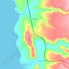 Mappa topografica El Teniente, altitudine, rilievo