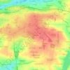 Mappa topografica La Ménardière, altitudine, rilievo
