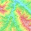 Mappa topografica Pariyan, altitudine, rilievo
