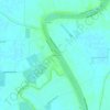Mappa topografica Clarksburg, altitudine, rilievo