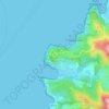Mappa topografica Poggio Fortino, altitudine, rilievo