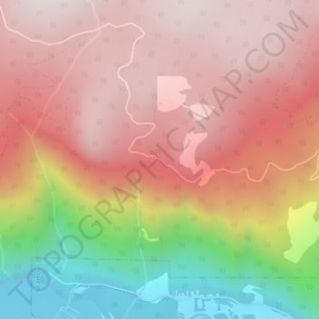 Mappa topografica Sicamous Lookout, altitudine, rilievo