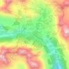 Mappa topografica Obertauern, altitudine, rilievo