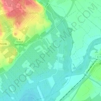 Mappa topografica Quarts, altitudine, rilievo