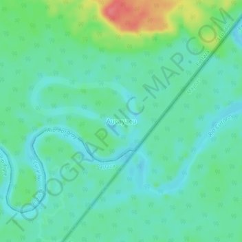 Mappa topografica Aucayacu, altitudine, rilievo