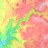 Mappa topografica Authun, altitudine, rilievo