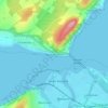 Mappa topografica North Kessock, altitudine, rilievo