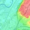 Mappa topografica Bunde, altitudine, rilievo