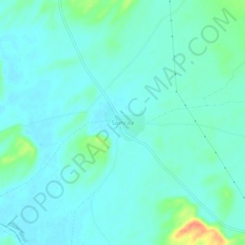 Mappa topografica Samrau, altitudine, rilievo