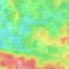 Mappa topografica Le Mont, altitudine, rilievo