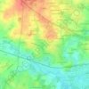 Mappa topografica Vezin-le-Coquet, altitudine, rilievo