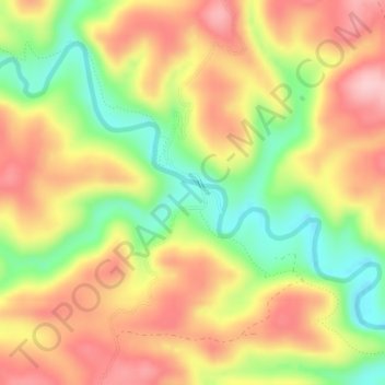 Mappa topografica Gunner Pool Lake Dam, altitudine, rilievo
