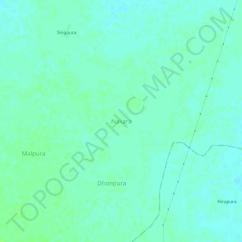 Mappa topografica Nakara, altitudine, rilievo