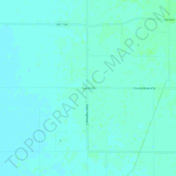Mappa topografica Samford, altitudine, rilievo
