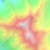 Mappa topografica Pioneer Peak, altitudine, rilievo