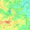 Mappa topografica La Conardière, altitudine, rilievo