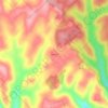 Mappa topografica Whig Hill, altitudine, rilievo