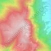 Mappa topografica Croce di Envie - Cima Bracco, altitudine, rilievo