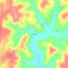 Mappa topografica Branchville, altitudine, rilievo