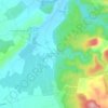 Mappa topografica Hameau de Cal, altitudine, rilievo