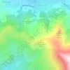 Mappa topografica Funtana di ortiventi, altitudine, rilievo