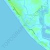 Mappa topografica El Arenal, altitudine, rilievo