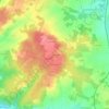 Mappa topografica La Braudière, altitudine, rilievo