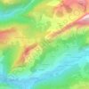 Mappa topografica La Plagne du Mont, altitudine, rilievo
