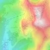 Mappa topografica Le Mamelon Vert, altitudine, rilievo