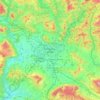 Mappa topografica Pamplona / Iruña, altitudine, rilievo